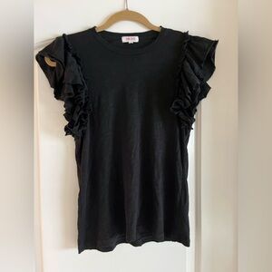 CELESTE RUFFLE SLEEVE TEE BY GOLDIE - size M